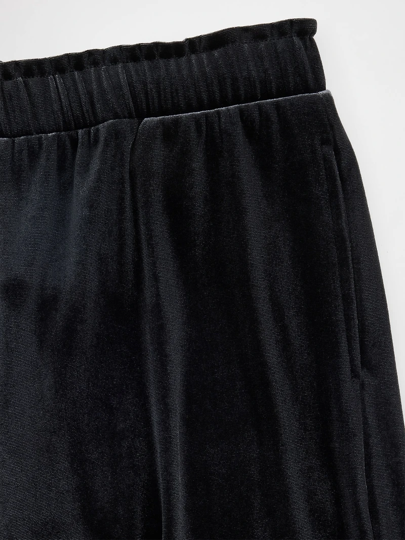 Kids Velvet Wide-Leg Pants