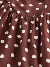 Seamed Drop-Waist Maxi Dress