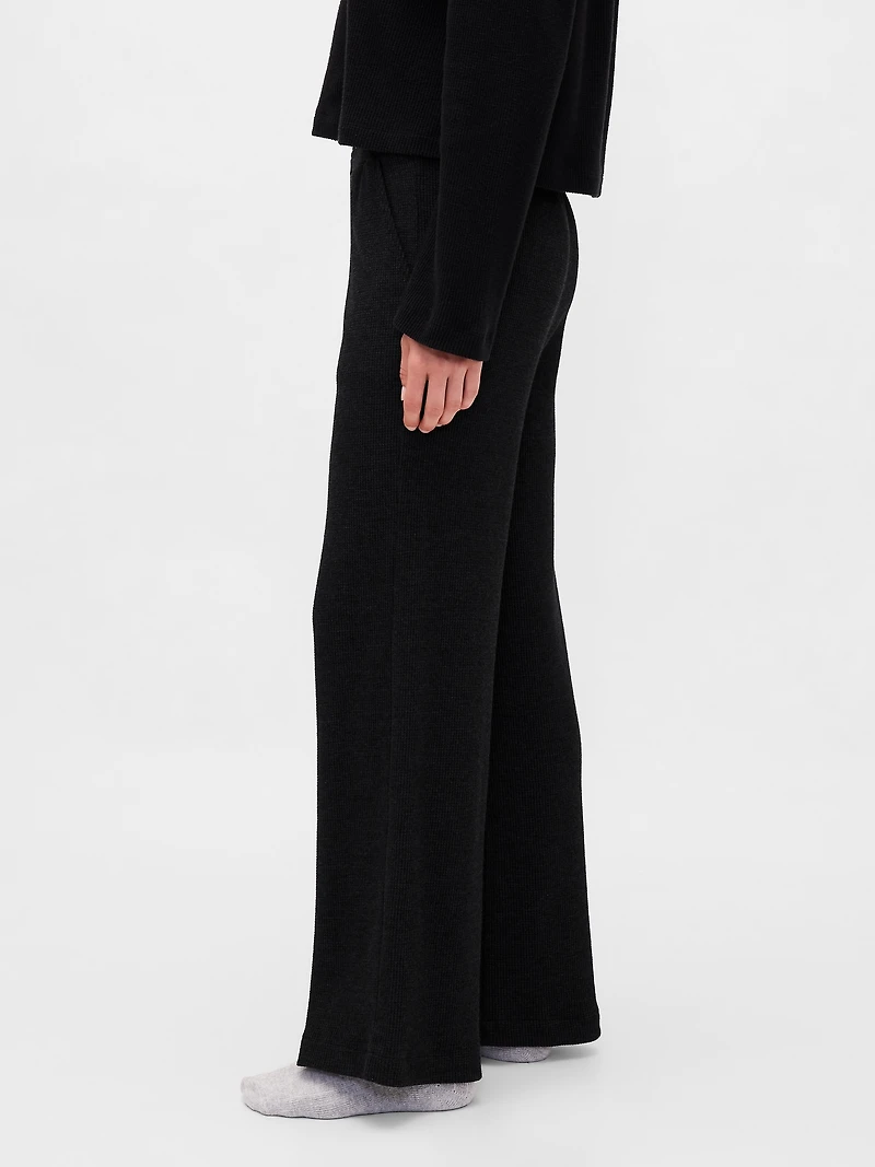 Waffle Wide-Leg PJ Pants