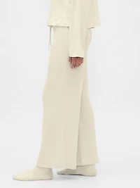 Waffle Wide-Leg PJ Pants