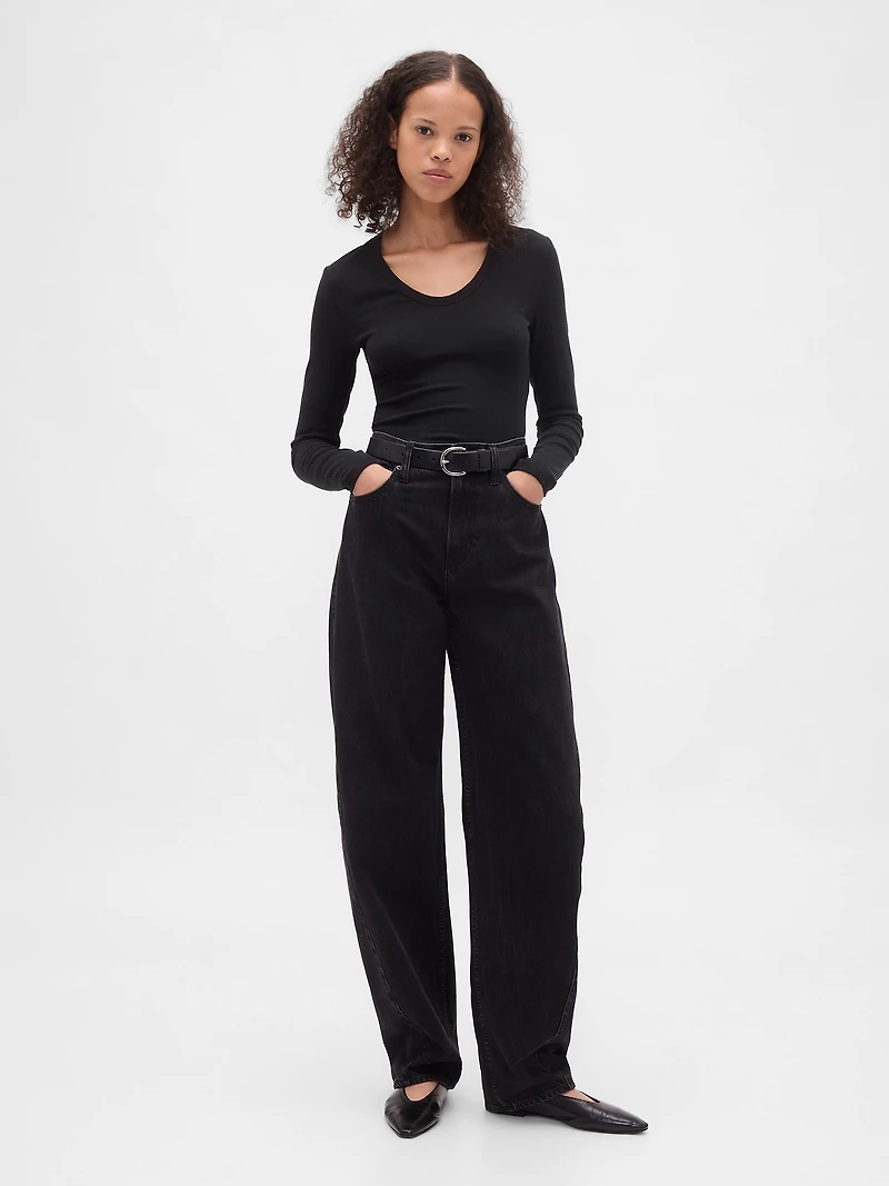 Sheer Modern Rib T-Shirt