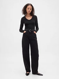 Sheer Modern Rib T-Shirt