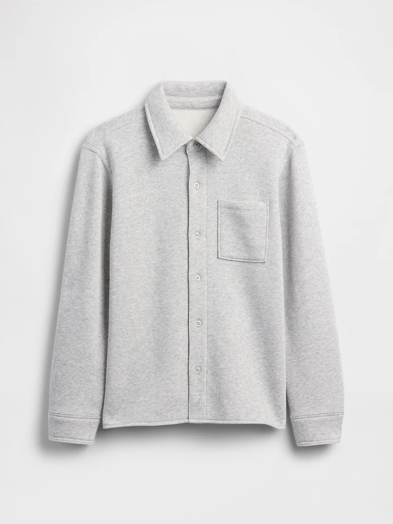 Kids Cozy Button-Front Shirt