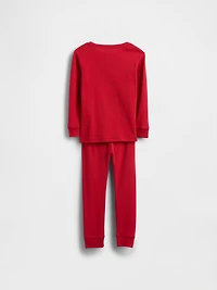 Baby & Toddler Organic Brushed Cotton Henley PJ Set