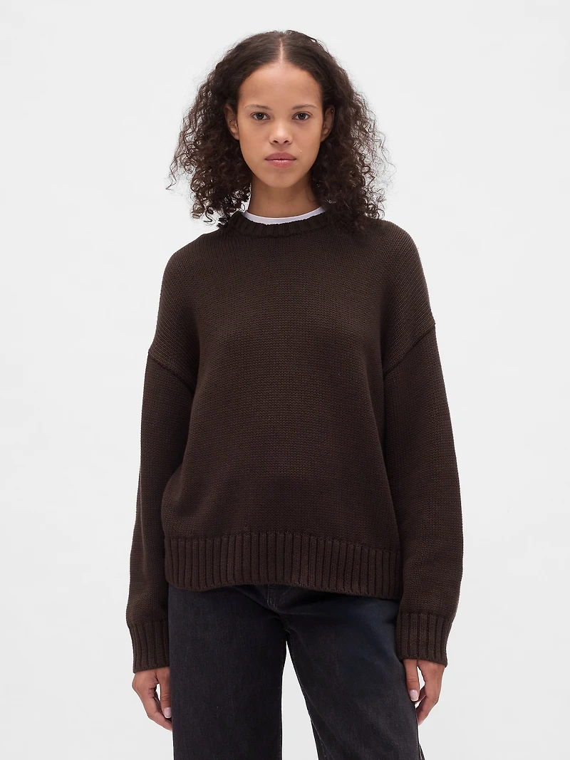 100% Cotton Relaxed Sweater