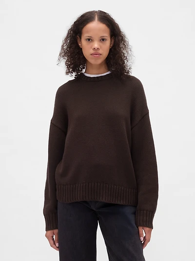 100% Cotton Relaxed Sweater