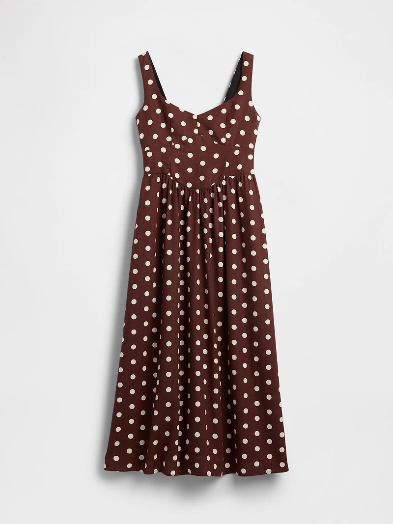Seamed Drop-Waist Maxi Dress