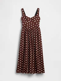 Seamed Drop-Waist Maxi Dress
