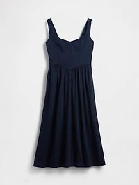 Seamed Drop-Waist Maxi Dress