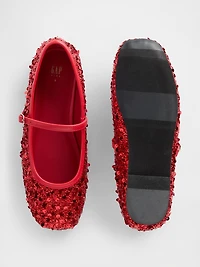 Kids Sequin Ballet Flats
