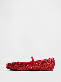 Kids Sequin Ballet Flats