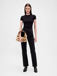 Cow Print Calf Hair Mini Slouchy Bag