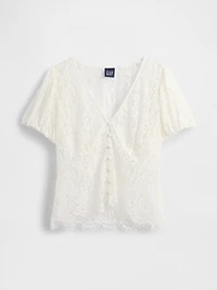 Lace V-Neck Top