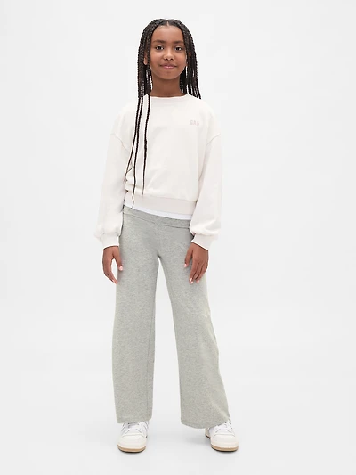 Kids Wide-Leg Foldover Leggings