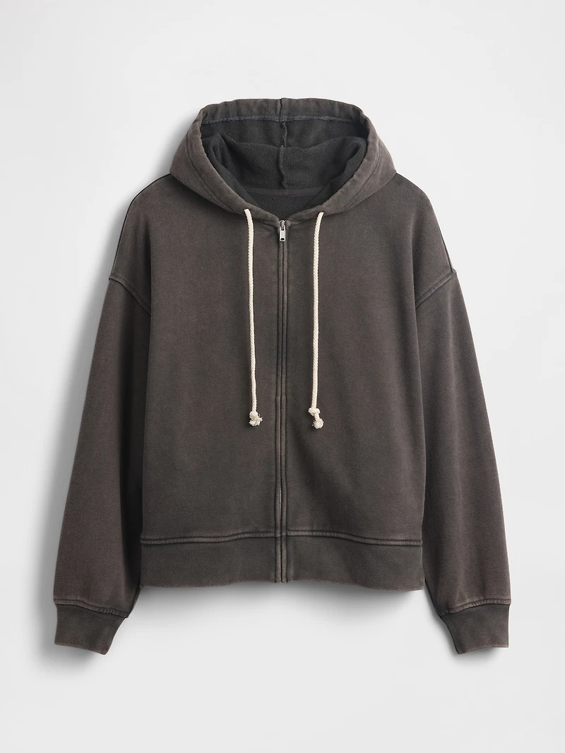 Heavyweight French Terry Oversized Zip Hoodie