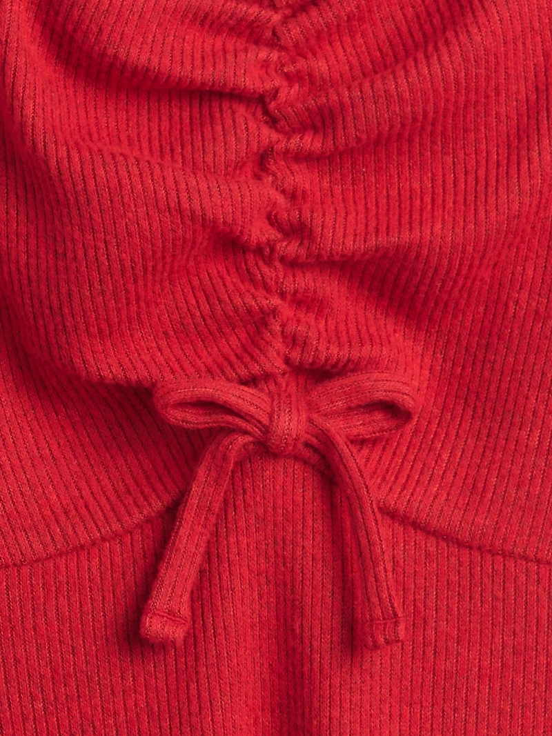 Kids Ruched Bow Dress