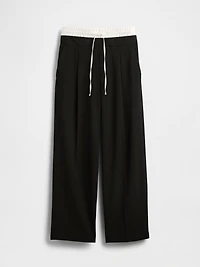 Mid Rise Double-Waist Pants