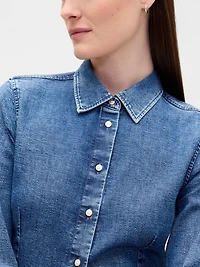 Denim Fitted Shirt