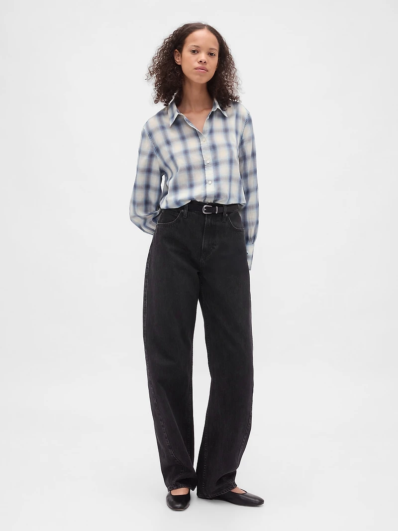 Voile Plaid Shirt