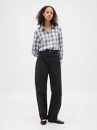 Voile Plaid Shirt