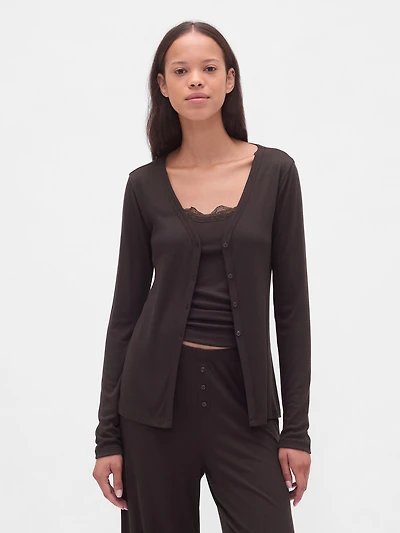 Mini Rib PJ Cardigan