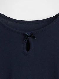 Kids Keyhole Bow Fitted T-Shirt