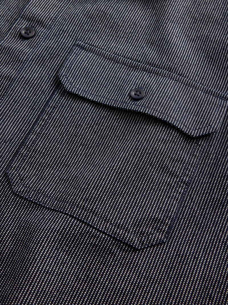Denim Stripe Big Shirt