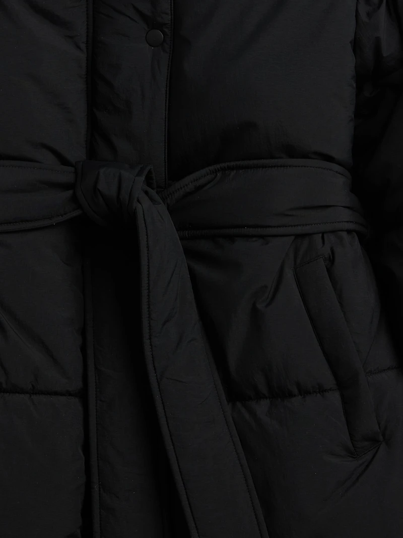 Belted Puffer Coat