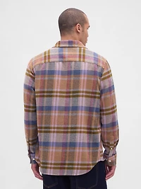 Organic Cotton Relaxed Flannel Shirt