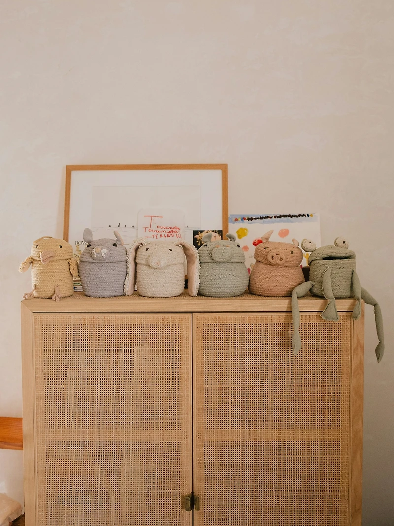 Lorena Canals Set of 2 Mini Baskets Fred and Henry