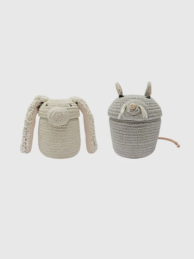 Lorena Canals Set of 2 Mini Baskets Rita and Renata