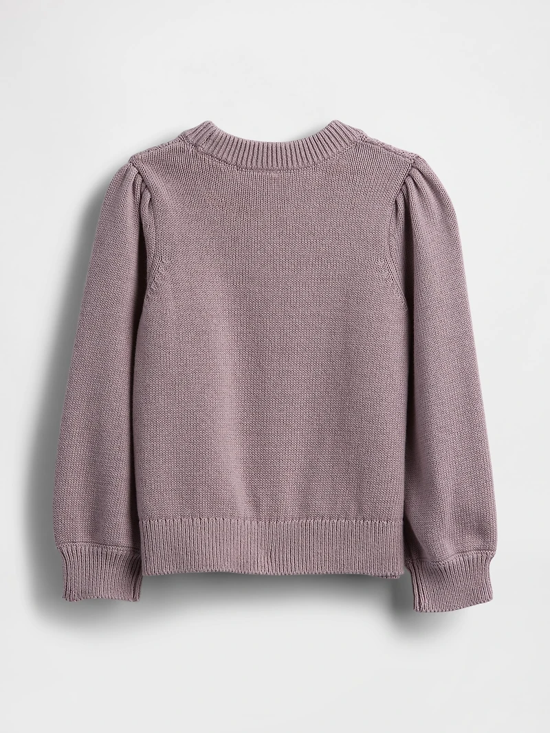 Baby & Toddler Puff-Sleeve Sweater