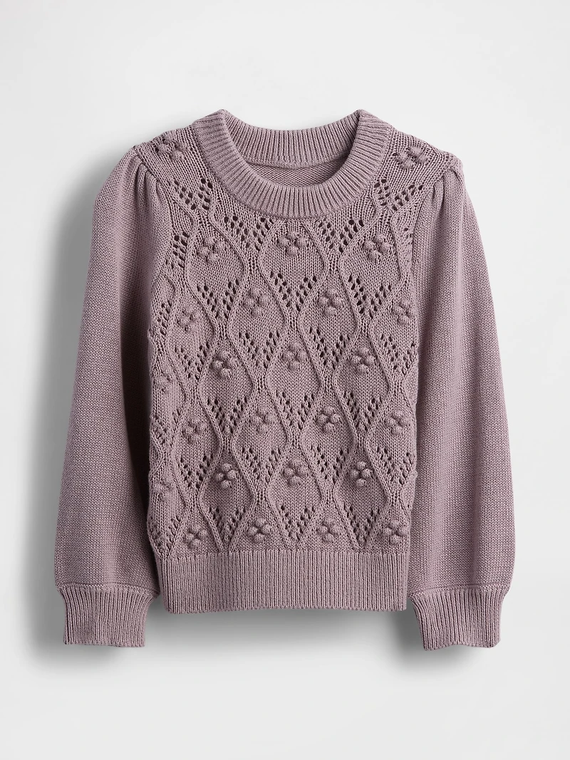 Baby & Toddler Puff-Sleeve Sweater