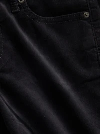 Low Rise Velvet '90s Slim Straight Pants
