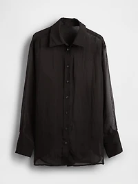 Sheer Organza Big Shirt