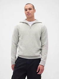 CashSoft Quarter-Zip Pullover Sweater