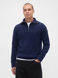 CashSoft Quarter-Zip Pullover Sweater