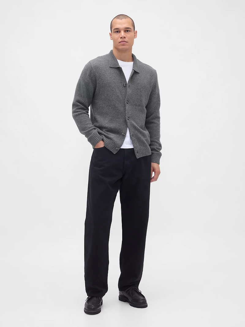 Merino Wool-Blend Cardigan Sweater