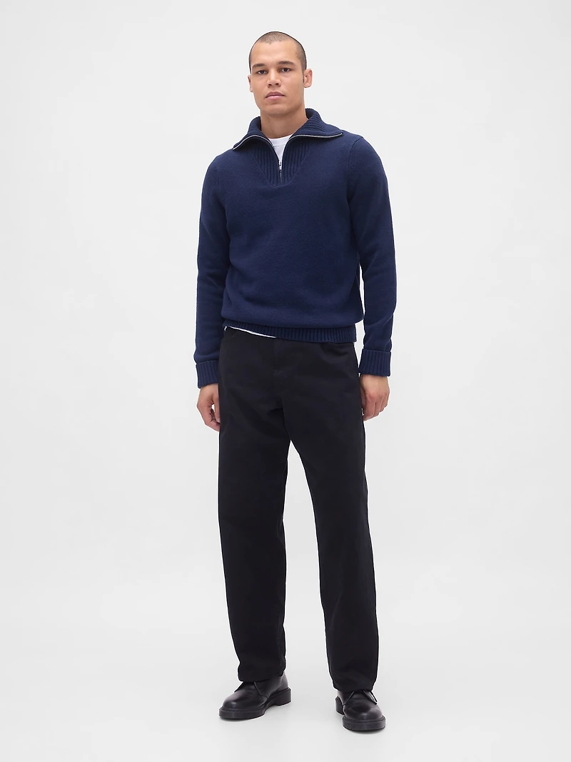 CashSoft Quarter-Zip Pullover Sweater