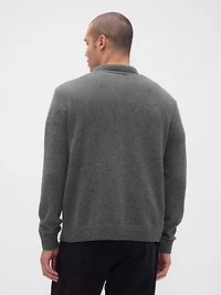 Merino Wool-Blend Cardigan Sweater