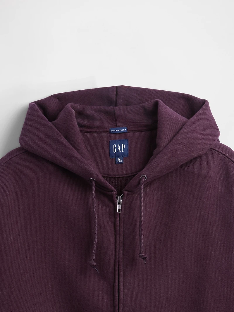 Extra Heavyweight French Terry Zip Hoodie