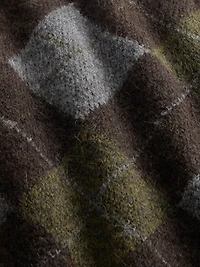 Brushed Argyle Sweater