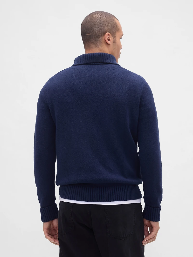 CashSoft Quarter-Zip Pullover Sweater