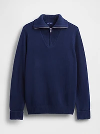 CashSoft Quarter-Zip Pullover Sweater