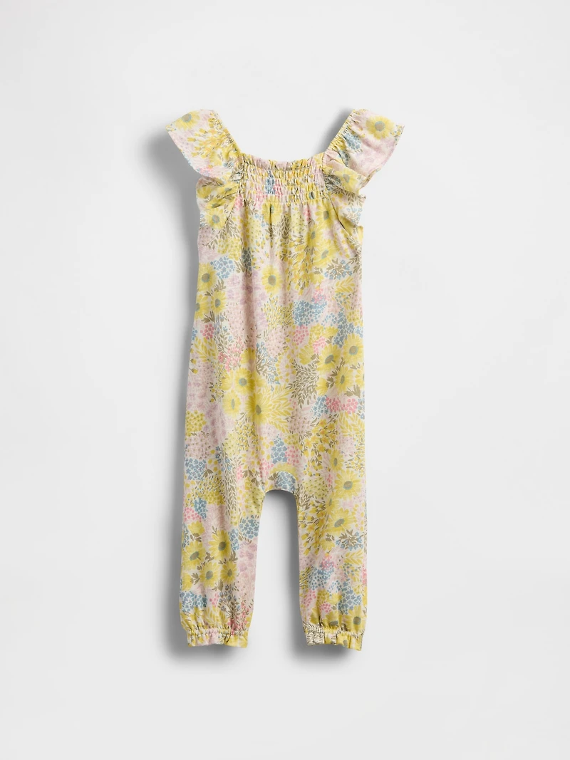 Baby Smocked Floral One-Piece