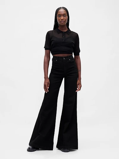 High Rise Relaxed Flare Jeans