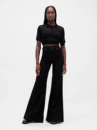 High Rise Relaxed Flare Jeans