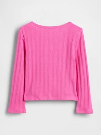 Baby & Toddler Pointelle Bow Top