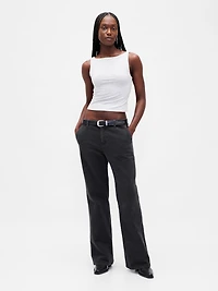 Low Rise Flare Khakis