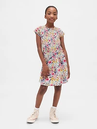 Kids Smocked Floral Dress